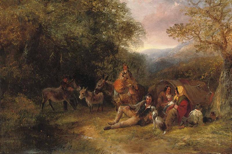 George Caleb Bingham The gypsy encampment oil painting picture